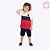 Conjunto Camiseta Manga Curta Recorte e Bermuda Moletom Flamê Infantil Menino Kyly 1000471 - Imagem 4