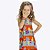 Vestido Colorido Infantil Menina Kyly 1000525 - Imagem 3