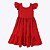 Vestido Liso Vermelho Infantil Menina Precoce 5118 - Imagem 2