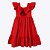 Vestido Liso Vermelho Infantil Menina Precoce 5118 - Imagem 3