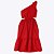 Vestido Vermelho Ombro Único Juvenil Menina Precoce 5137 - Imagem 2
