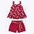 Conjunto Blusa de Alça Laço e Short Liso Infantil Menina Kyly 1000524 - Imagem 1
