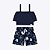 Conjunto Blusa e Short Estampa Flores Infantil Menina Kyly 1000566 - Imagem 2