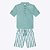 Conjunto Camisa Manga Curta e Bermuda Listrada Infantil Menino Milon 2000590 - Imagem 2