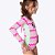 Maiô Manga Longa Panda Miami Infantil Menina Moda Praia Puket 110401102 - Imagem 3