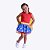 Fantasia Mulher Maravilha Infantil Menina Muvile 5354 - Imagem 1
