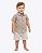 Conjunto Camisa Social Ursinho e Bermuda Off White Infantil Masculino 1025 - Imagem 1