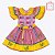 Vestido Festa Junina Xadrez Borboleta Infantil Muvile 4292 - Imagem 1