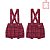 Conjunto Body Curto e Shorts Xadrez Alças Estilo Suspensório Bebê Menino Paraiso 15668 - Imagem 1