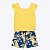 Conjunto Blusa Cropped e Shorts Infantil Feminino Milon 2000406 - Imagem 1
