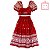 Conjunto Vermelho Cropped de Amarração e Saia Longa Infantil Menina Precoce 4347 - Imagem 1