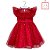 Vestido Babado com Tule Vermelho com Borboletas Petit Cherie 150 - Imagem 1