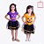 Fantasia Abóbora Halloween com Tiara Infantil Menina Muvile 3760A - Imagem 1