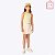 Regata Cropped Amarela em Ribana Infantil Menina Hering Kids 51QG1BEN - Imagem 1