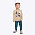Conjunto Moletom Peluciado Cachorrinho Infantil Menino Milon 2000814 Offwhite - Imagem 1