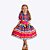 Vestido Junino Xadrez Colorido Infantil Menina Muvile 6037 Pink - Imagem 1