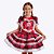 Vestido Junino Xadrez Vermelho com Coração Infantil Menina Muvile 6001 - Imagem 1