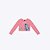 Blusa Cropped Manga Longa Stitch Infantil Menina Brandili 56141 Rosa - Imagem 1