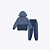 Conjunto Casaco Moletom Quadrilê Com Capuz E Calça Moletom Felpado Infantil Menino Divertto 17854 Azul Marinho - Imagem 4