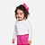 Blusa Branca Gola Redonda Manga Longa Cotton Infantil Menina Have Fun 29404 - Imagem 1