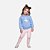 Conjunto Casaco Unicórnio Moletom Com Capuz e Calça Legging Molecotton Infantil Menina Have Fun 29406 - Imagem 1