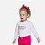 Blusa Manga Longa Branca Cotton Infantil Menina Have Fun 29411 - Imagem 1