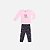Blusa Manga Longa Flor e Calça Legging Molecotton Infantil Menina Have Fun 29427 - Imagem 2