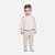 Conjunto Casaco Moletom Com Capuz E Calça Jogger Off White Infantil Menino Have Fun 29472 Offwhite - Imagem 1