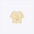 Blusa Manga Curta Oversized Amarela Cotton Infantil Menina Hering Kids 5G45yx3en Amarelo Claro - Imagem 1