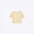 Blusa Manga Curta Oversized Amarela Cotton Infantil Menina Hering Kids 5G45yx3en Amarelo Claro - Imagem 2