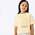 Blusa Manga Curta Oversized Amarela Cotton Infantil Menina Hering Kids 5G45yx3en Amarelo Claro - Imagem 4