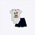 Conjunto Body Manga Curta Ursinho E Shorts Bebê Menino Kyly 1001135 Mescla - Imagem 2