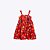 Vestido Manga Curta Vermelho Infantil Menina Precoce 5525 - Imagem 1