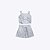 Conjunto Blusa Cropped e Shorts Listras Infantil Menina Precoce 5485 - Imagem 1
