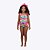 Maiô Colorido Pet Infantil Feminino Moda Praia Siri Kids 40169 - Imagem 1