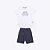 Conjunto Camiseta Manga Curta e Bermuda Moletom Infantil Masculino Have Fun 29694 - Imagem 1