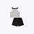 Conjunto Blusa Cropped em Cotton e Shorts em Malha Strech Juvenil Feminino Vic&Vicky  83899 - Imagem 1