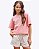 Conjunto Camiseta Boxy Over em Meia Malha e Shorts em Sarja com Elastano Juvenil Feminino Vic&Vicky  85193 - Imagem 1