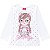 Blusa Infantil Feminina Manga Longa 207360 Cor Pink Kyly - Imagem 1