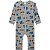 Pijama Macacão Bebe Infantil Masculino Manga Longa Marinho/Mescla 207805 - Imagem 1