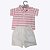 Conjunto Camisa Listrada e Bermuda Infantil Masculino Vigat 1107 - Imagem 1
