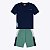 Conjunto Camiseta Manga Curta e Bermuda Moletom Infantil Masculino Kyly 1000378 - Imagem 1