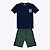 Conjunto Camiseta Manga Curta e Bermuda Moletom Flamê Infantil Masculino Kyly 1000407 - Imagem 1