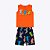 Conjunto Regata e Bermuda Estampa Animais Infantil Masculino Kyly 1000357 - Imagem 1