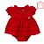 Macacão Body Vermelho Bebê Menina Anjos Baby 233626 - Imagem 1