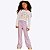 Conjunto Blusa Tule Manga Princesa e Calça Flare Infantil Feminina Infanti 70943 - Imagem 1