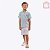 Conjunto Camisa Social e Bermuda Listrada Infantil Menino Vigat 3969 - Imagem 1