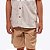 Conjunto Infantil Camisa Off White Estampada de Coqueiro e Bermuda Sarja Bege Vigat 3962 - Imagem 1