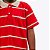 Conjunto Camisa Polo Vermelha Listras e Bermuda Sarja Bege Infantil Menino Vigat 3951 - Imagem 1
