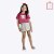 Conjunto Blusa Cropped e Short-Saia Infantil Menina Have Fun 28900 - Imagem 1